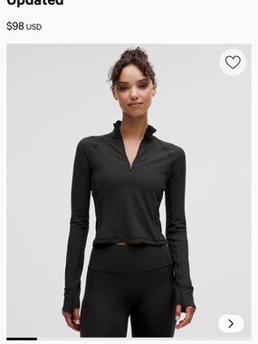 Lululemon it’s rulu run zip 6